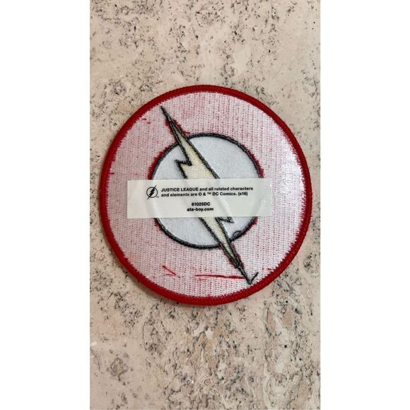Justice League DC Comics The Flash Appliqué Sew On Patch Black Red - Picture 2 of 6
